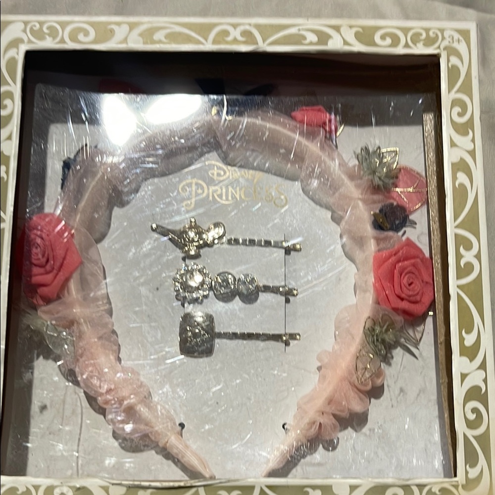 Disney Princess Pink Rose Headband and Clip Set World of Disney purchase
